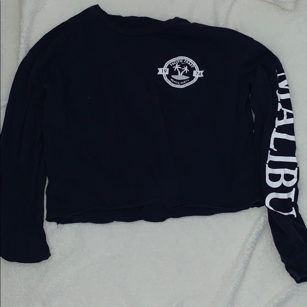 Long sleeve, cotton, crop top